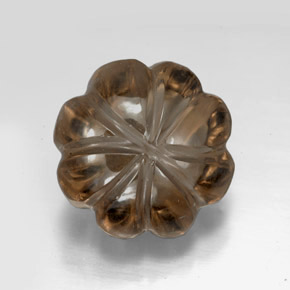 Quartzo fumê marrom esfumado natural 10,74ct, transparente, transparente/translúcido