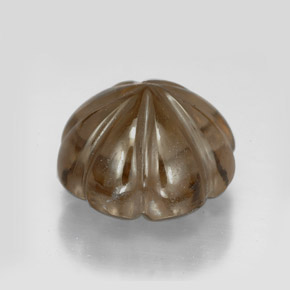 Quartzo fumê marrom esfumado natural 10,74ct, transparente, transparente/translúcido