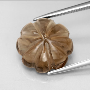 Quartzo fumê marrom natural 9,08ct, transparente, transparente/translúcido