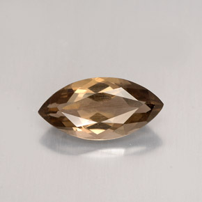 Quartzo fumê marrom natural 1,43ct, marquise, VS