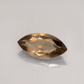 Quartzo fumê marrom natural 1,43ct, marquise, VS