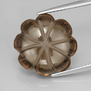 Quartzo fumê marrom natural 8,91ct, transparente, transparente/translúcido