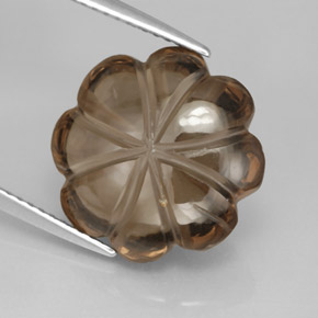 Quartzo fumê marrom natural 8,91ct, transparente, transparente/translúcido