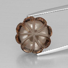 Quartzo fumê marrom natural 8,66ct, transparente, transparente/translúcido