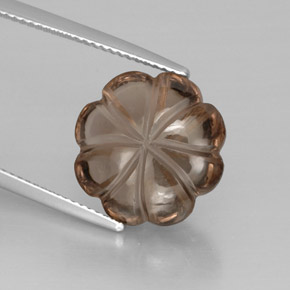 Quartzo fumê marrom natural 8,66ct, transparente, transparente/translúcido