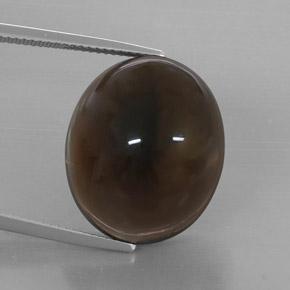Quartzo fumê marrom natural 32,19ct, transparente, transparente/translúcido