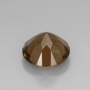 Quartzo fumê marrom natural 11,14ct, corte redondo, VVS-VS