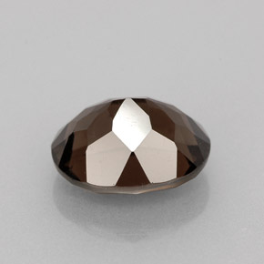 Quartzo fumê marrom natural 2,75ct, corte oval, VVS-VS