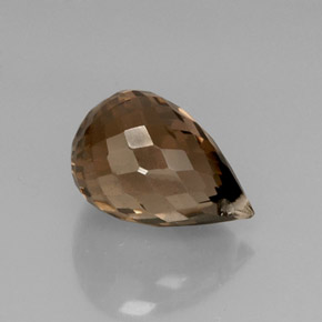 Quartzo fumê marrom natural 5,83ct, briolete, VVS-VS