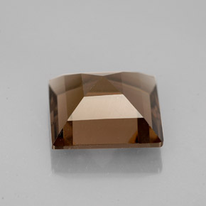 Quartzo fumê marrom natural 3,70ct, quadrado, VS