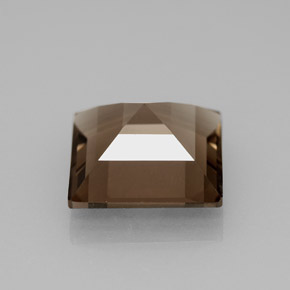Quartzo fumê marrom natural 3,88ct, quadrado, VS