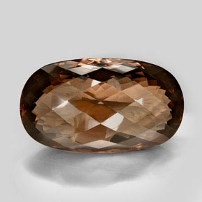 Quartzo fumê marrom natural 605,33ct, corte oval, VVS