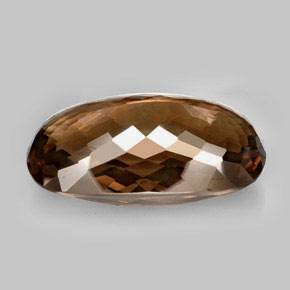 Quartzo fumê marrom natural 605,33ct, corte oval, VVS