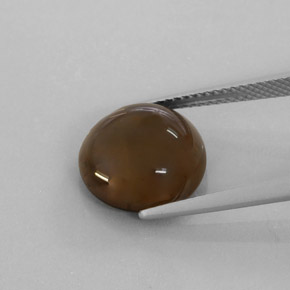 Quartzo fumê marrom natural 6,22ct, transparente, transparente/translúcido