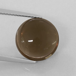 Quartzo fumê marrom natural 6,40ct, transparente, transparente/translúcido