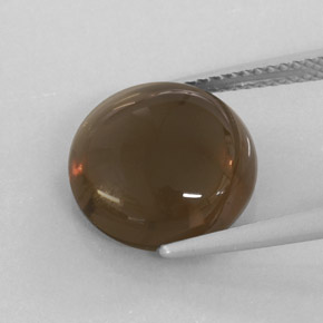 Quartzo fumê marrom natural 6,40ct, transparente, transparente/translúcido