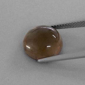 Quartzo fumê marrom natural 6,40ct, transparente, transparente/translúcido