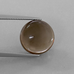 Quartzo fumê marrom natural 6,72ct, transparente, transparente/translúcido