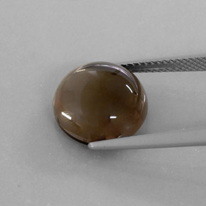 Quartzo fumê marrom natural 6,72ct, transparente, transparente/translúcido