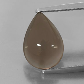 Quartzo fumê marrom natural 4,05ct, transparente, transparente/translúcido