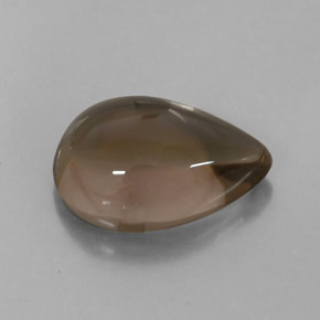 Quartzo fumê marrom natural 4,05ct, transparente, transparente/translúcido