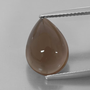Quartzo fumê marrom natural 6,75ct, transparente, transparente/translúcido