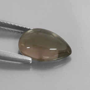 Quartzo fumê marrom natural 3,83ct, transparente, transparente/translúcido