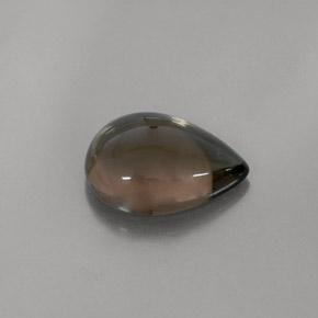 Quartzo fumê marrom natural 4,80ct, transparente, transparente/translúcido