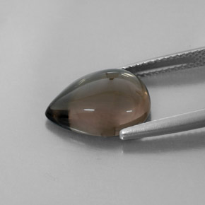 Quartzo fumê marrom natural 4,80ct, transparente, transparente/translúcido