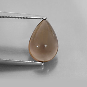 Quartzo fumê marrom natural 3,68ct, transparente, transparente/translúcido
