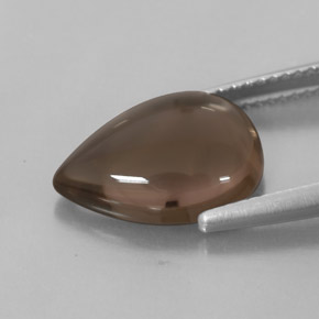 Quartzo fumê marrom natural 4,53ct, transparente, transparente/translúcido
