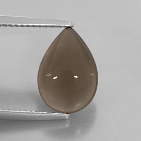 Quartzo fumê marrom natural 4,14ct, transparente, transparente/translúcido