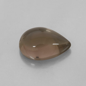 Quartzo fumê marrom natural 4,14ct, transparente, transparente/translúcido