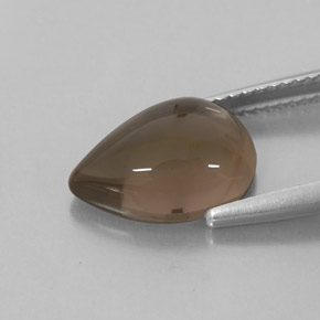Quartzo fumê marrom natural 4,14ct, transparente, transparente/translúcido