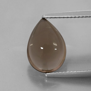 Quartzo fumê marrom natural 3,89ct, transparente, transparente/translúcido
