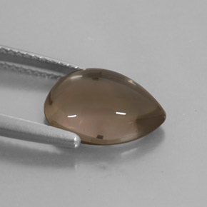 Quartzo fumê marrom natural 3,89ct, transparente, transparente/translúcido
