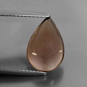 Quartzo fumê marrom natural 3,55ct, transparente, transparente/translúcido