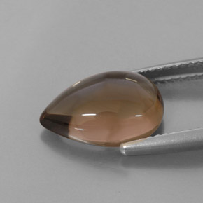 Quartzo fumê marrom natural 4,06ct, transparente, transparente/translúcido