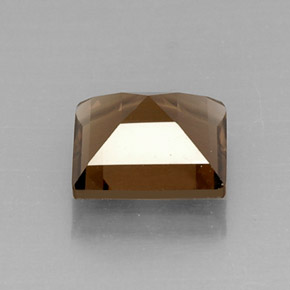 Quartzo fumê marrom natural 4,21ct, quadrado, VS