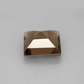Quartzo fumê marrom natural 3,93ct, quadrado, VVS-VS