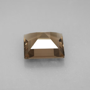 Quartzo fumê marrom natural 3,61ct, quadrado, VVS-VS