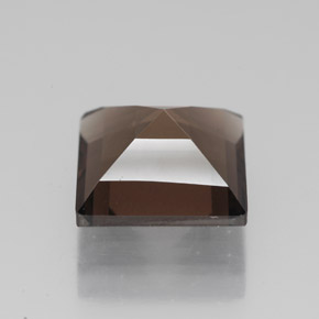 Quartzo fumê marrom natural 4,50ct, quadrado, VVS-VS