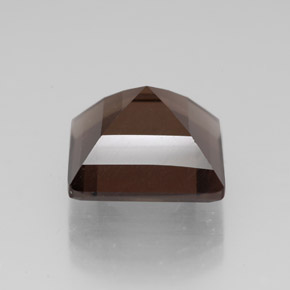 Quartzo fumê marrom natural 4,53ct, quadrado, VVS-VS