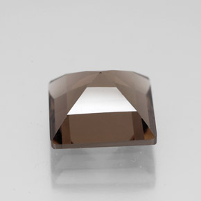 Quartzo fumê marrom natural 4,30ct, quadrado, VVS-VS
