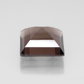 Quartzo fumê marrom natural 4,15ct, quadrado, VVS