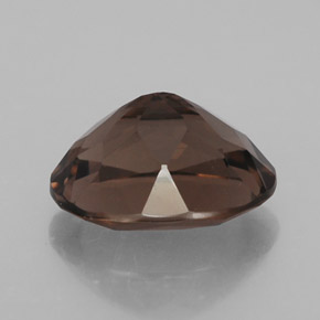Quartzo fumê marrom natural 2,41ct, corte oval, VVS