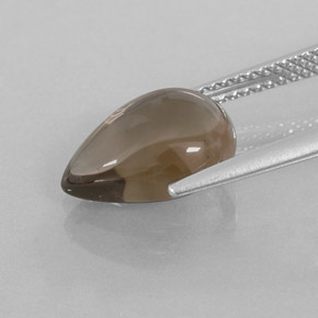 Quartzo fumê marrom natural 3,26ct, transparente, transparente/translúcido