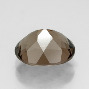 Quartzo fumê marrom natural 2,57ct, corte oval, VVS-VS