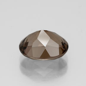Quartzo fumê marrom natural 2,54ct, corte oval, VVS-VS