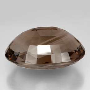 Quartzo fumê marrom natural 194,90ct, corte oval, IF